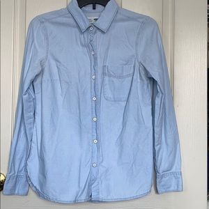 Denim Button Down Top